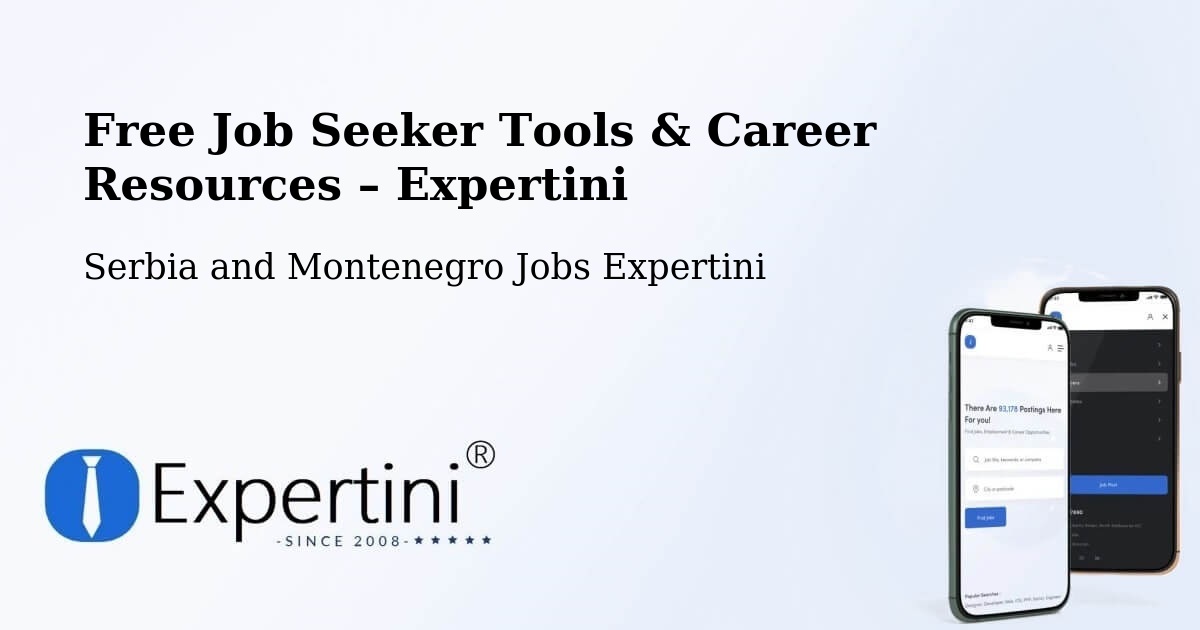 Free Job Seeker Tools & Career Resources – Crossfield - Crossfield, Serbia and Montenegro Jobs Expertini